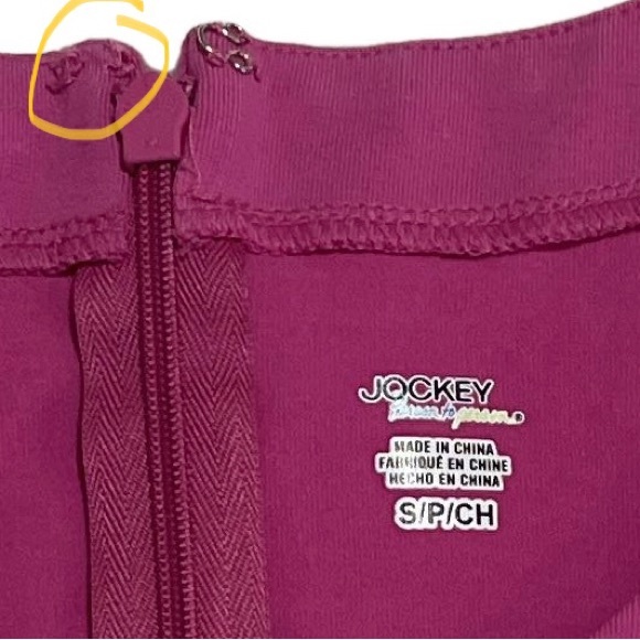 JOCKEY hot pink sleeveless stretchy cotton blend midi dress with pockets, small - Picture 5 of 9